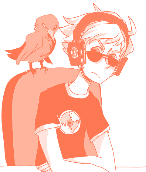 crows dave_strider headphones monochrome red_record_tee solo source_needed sourcing_attempted starter_outfit