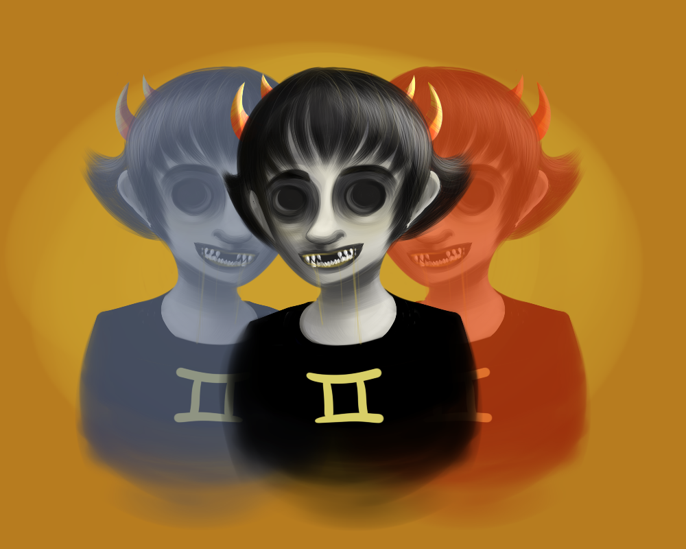 blind_sollux blood gore multiple_personas sollux_captor solo source_needed sourcing_attempted