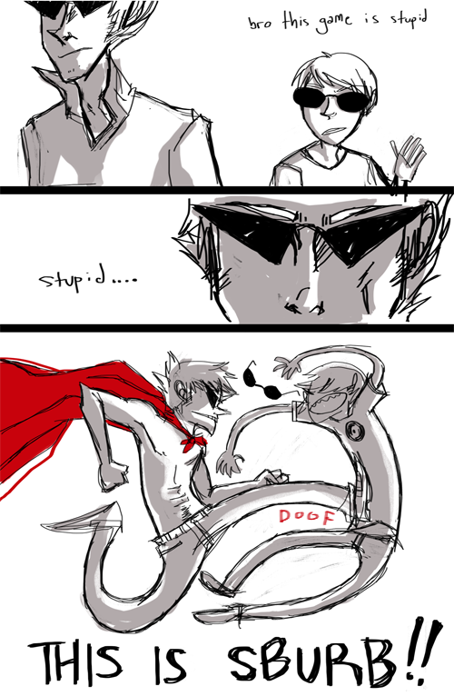 300 bro comic crossover dave_strider highlight_color starter_outfit wetdogsmell