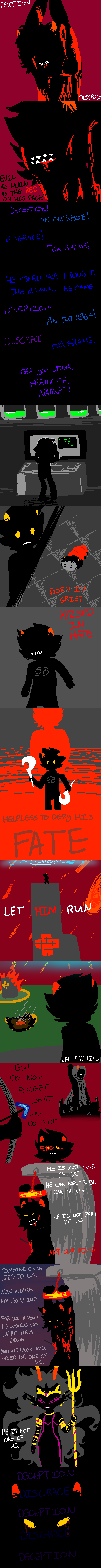 ancestors blood bow comic crossover disney expatriate_darkleer grubs her_imperious_condescension infinite-trochilidae karkat_vantas lyricstuck marquise_spinneret_mindfang sickle silhouette the_lion_king the_sufferer vantases