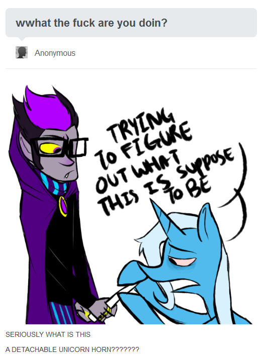 artist_needed ask askedstonedtrixie crossover drug_use empiricist's_wand eridan_ampora my_little_pony ponies word_balloon