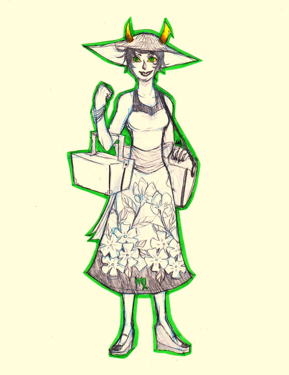 fashion formal hat highlight_color kanaya_maryam solo source_needed sourcing_attempted summer