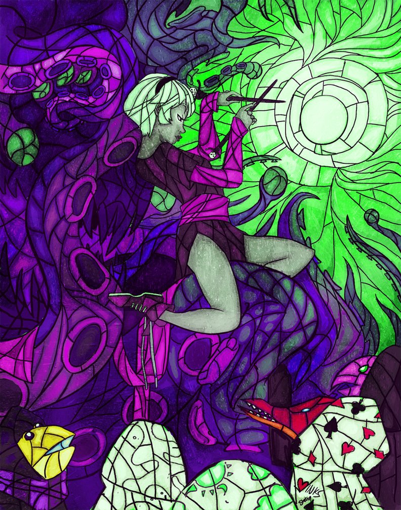 artist_collaboration black_squiddle_dress casey consorts crocodiles epic green_sun horrorterrors midair rag_of_demons rose_lalonde salamanders shelby stained_glass thorns_of_oglogoth vinks