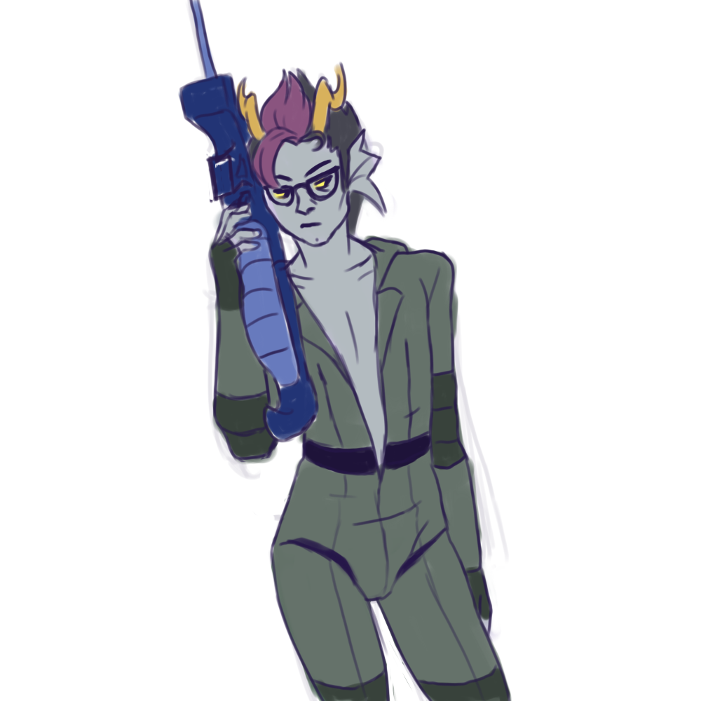 ahab's_crosshairs crossover eridan_ampora metal_gear_solid request solo twogiggy