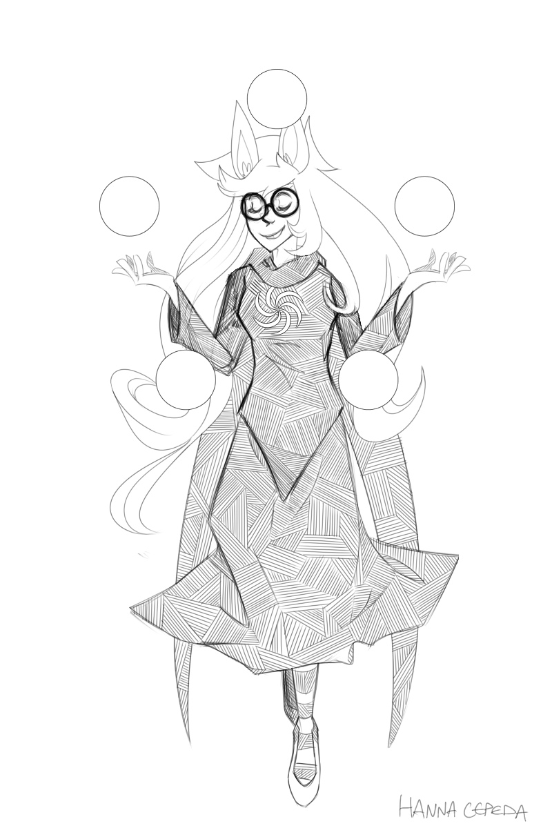 dogtier godtier grayscale hanna-cepeda jade_harley lineart planets solo wip witch