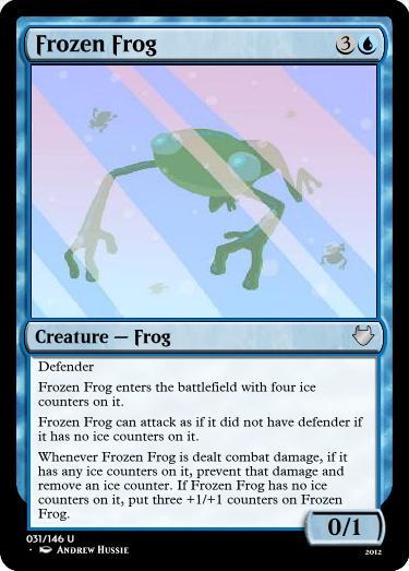 card crossover frogs magic_the_gathering solo text