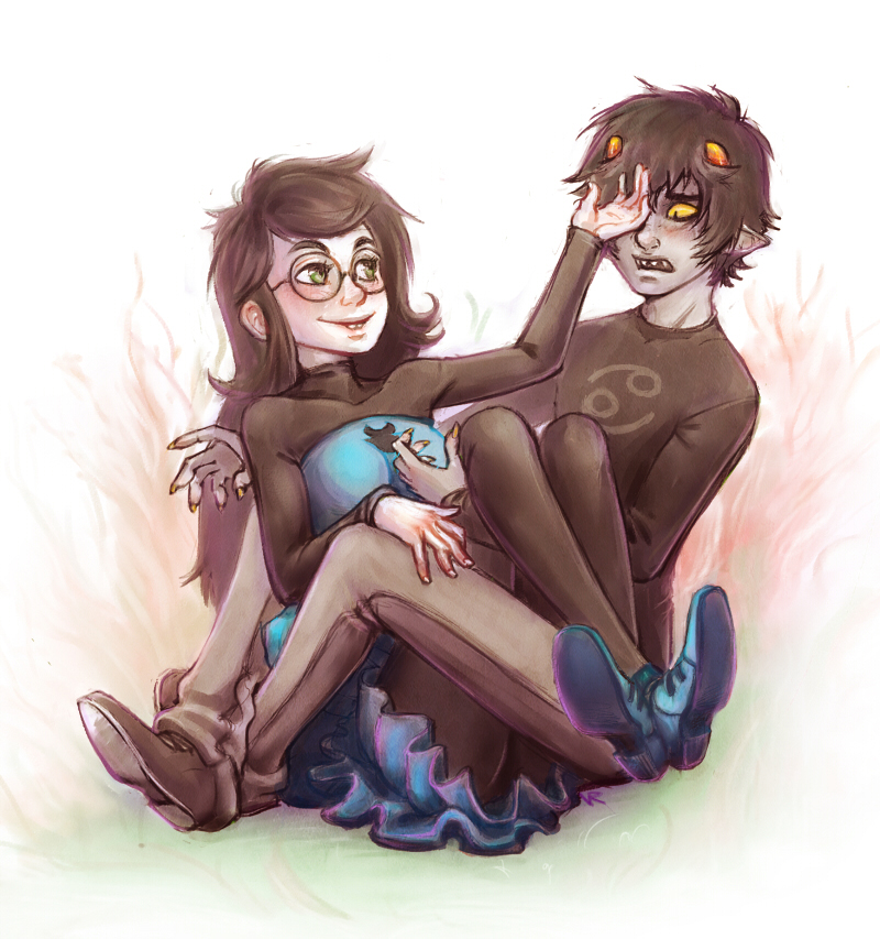 blush dress_of_eclectica jade_harley karkat_vantas kats_and_dogs redrom request rustingz shipping sitting