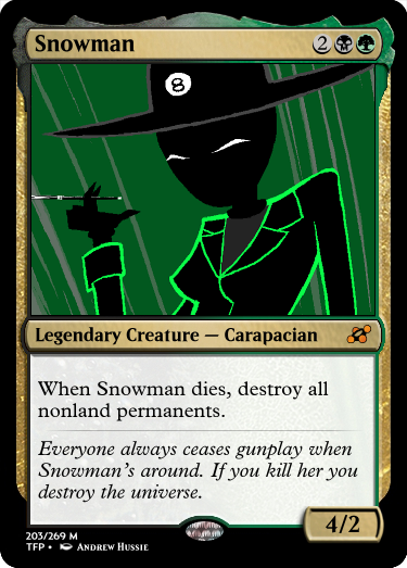 bq card cigarette_holder_lance crossover magic_the_gathering snowman solo text