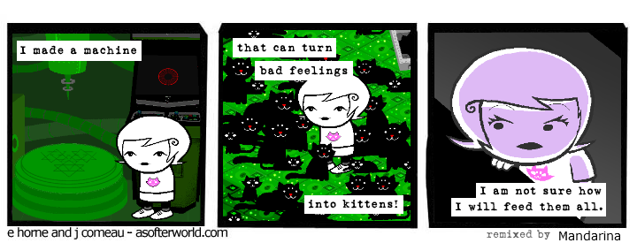 a_softer_world cats comic crossover mandarina meowcats roxy_lalonde starter_outfit