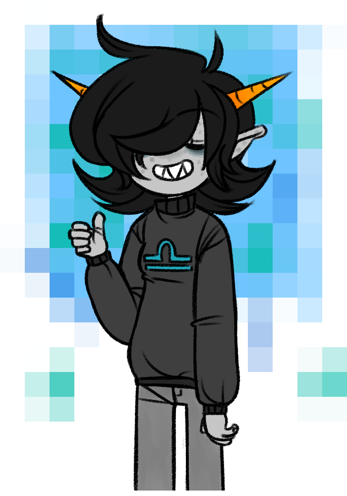 casual fashion no_glasses sals solo terezi_pyrope thumbs_up transparent