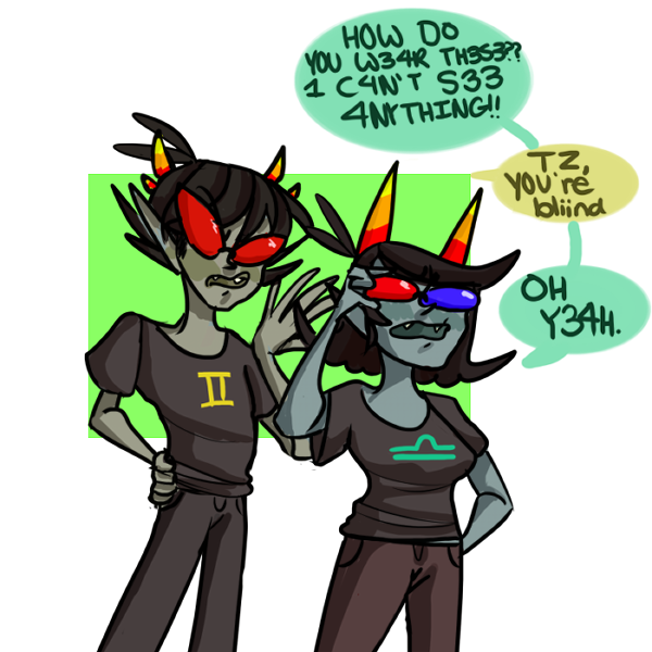 blind_love glassesswap palerom request shipping smoochy sollux_captor terezi_pyrope word_balloon