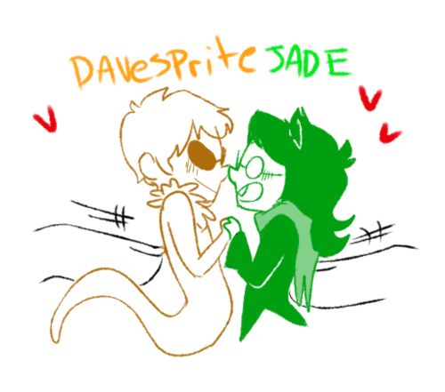 cawoof davesprite deleted_source dogtier godtier heart holding_hands jade_harley my-friend-the-frog redrom shipping space_aspect sprite witch