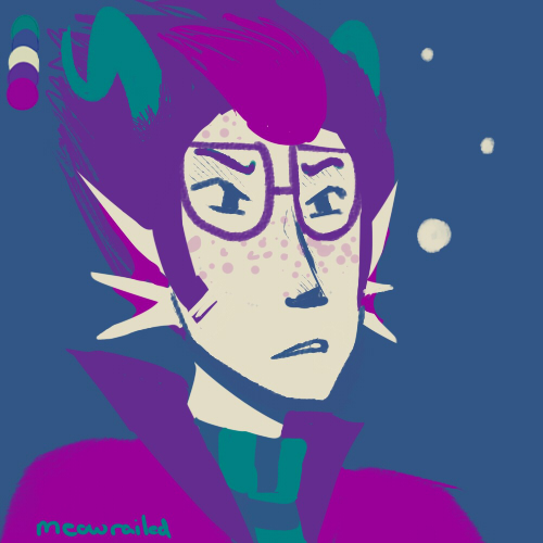 eridan_ampora headshot limited_palette meowrailed request solo