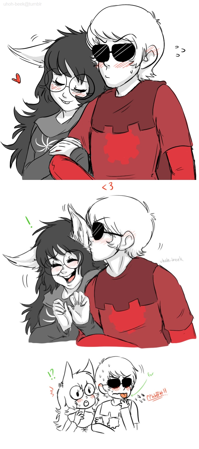 ! ? actual_source_needed blush dave_strider dogtier godtier headpats jade_harley redrom shipping source_needed spacetime uhoh-beek