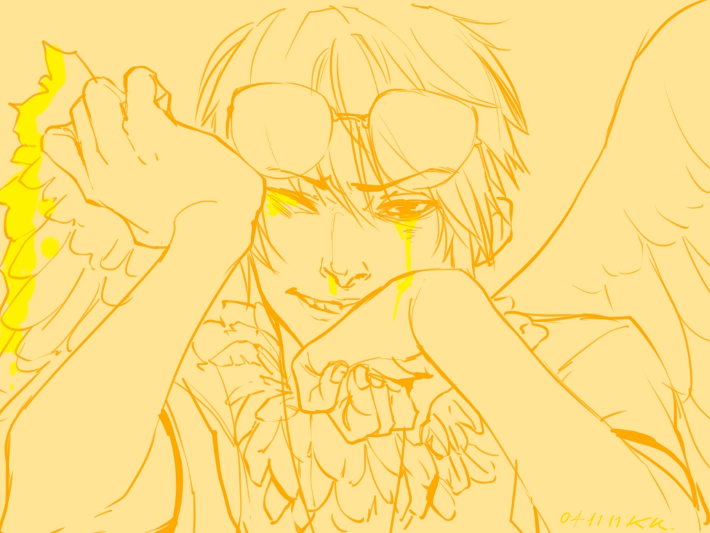 blood crying davesprite highlight_color injured_davesprite kidkyan limited_palette no_glasses nosebleed solo sprite