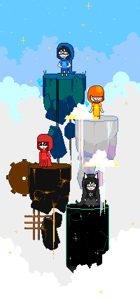 animated beta_kids breath_aspect broken_source clouds dave_strider dogtier godtier heir jade_harley john_egbert knight land_of_frost_and_frogs land_of_heat_and_clockwork land_of_light_and_rain land_of_wind_and_shade light_aspect merrigo pixel rose_lalonde seer space_aspect time_aspect witch