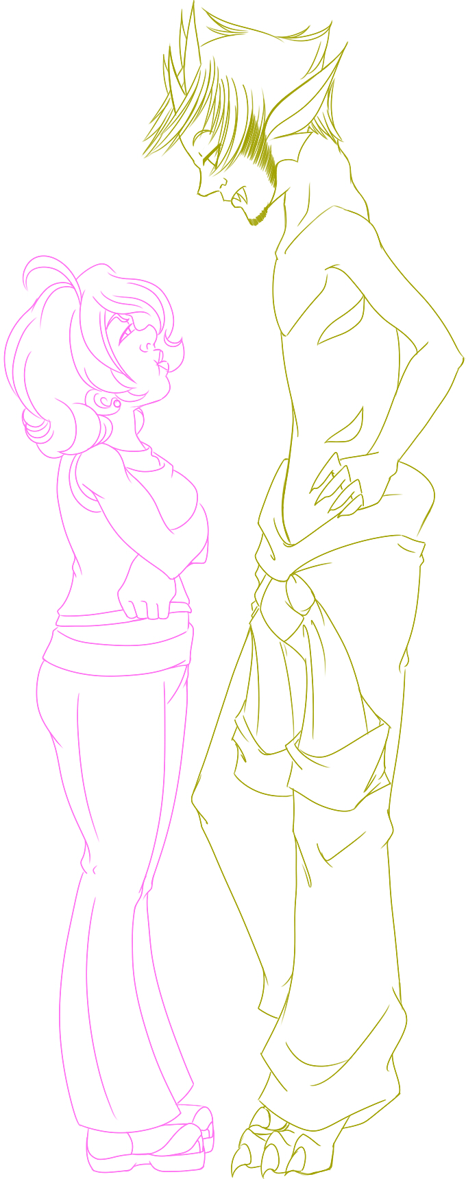 2wiinarmageddon2 arms_crossed au hacker_buddies no_shirt roxy_lalonde shipping size_difference sollux_captor