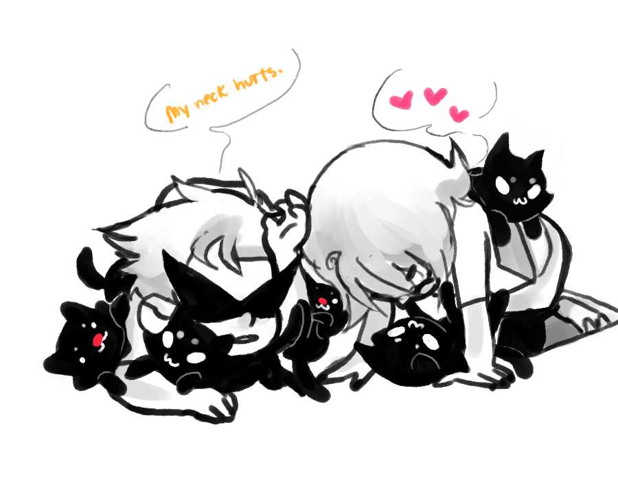 cats dirk_strider heart highlight_color meowcats request roxy_lalonde word_balloon zhen