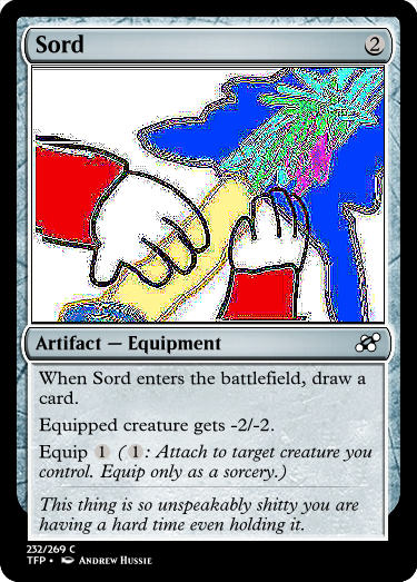 card crossover dave_strider magic_the_gathering scribble_mode solo sord text