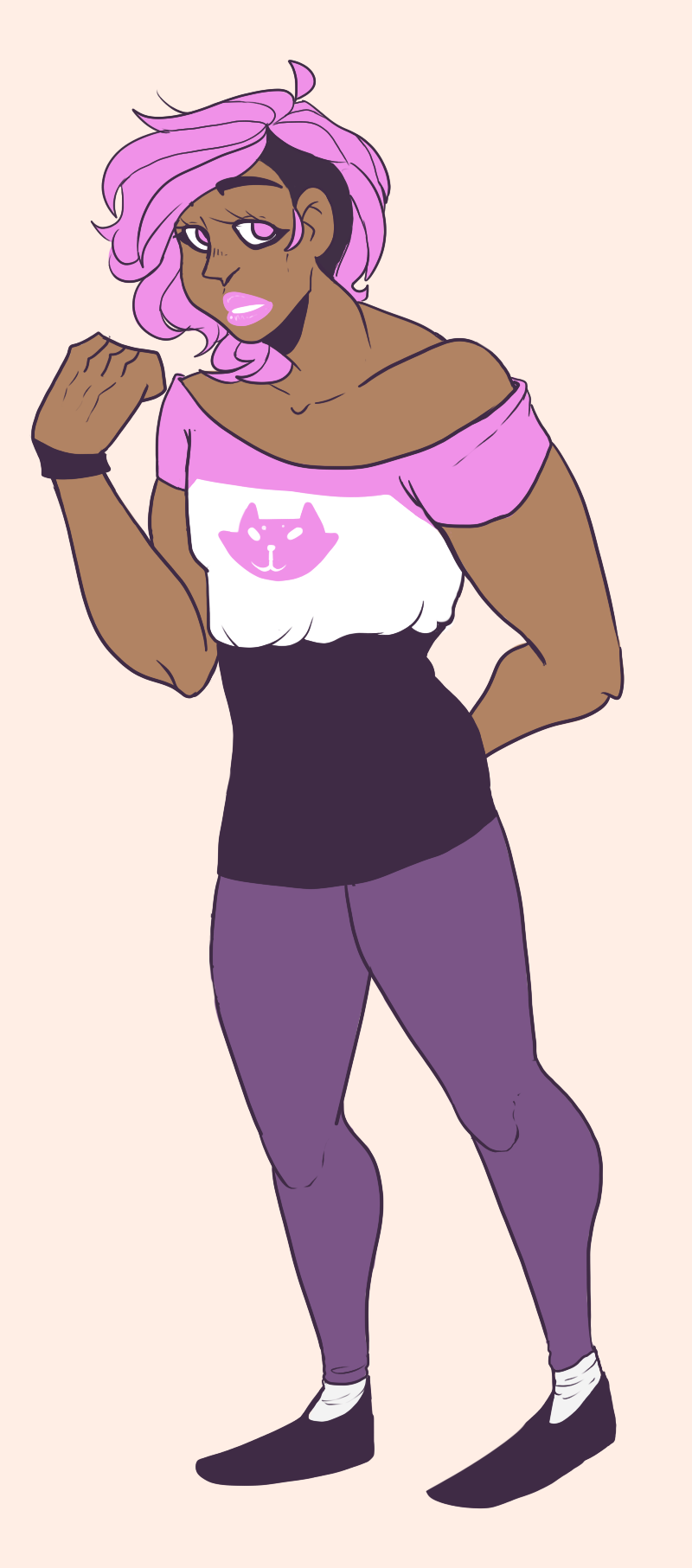 alex alternate_hair roxy_lalonde solo starter_outfit