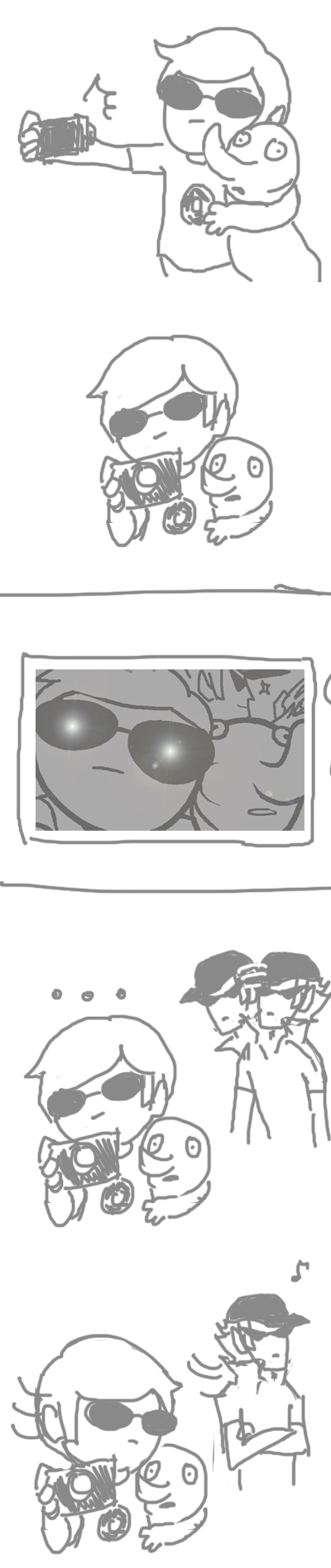 bro camera comic dave_strider grayscale music_note noreum smuppets