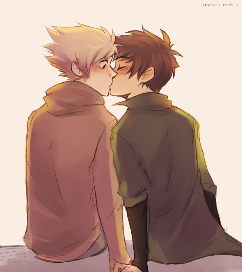 2013 back_angle blush casual dirk_strider fullres holding_hands ikimaru jake_english kiss no_glasses profile pumpkin_patch redrom shipping sitting