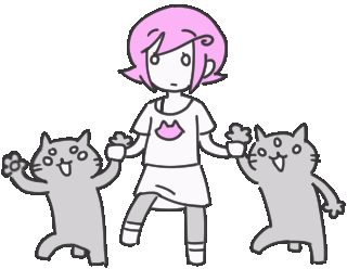 2025 animated dancing fullres jaggy_lines meowcats roxy_lalonde spisyto starter_outfit transparent vocaloid vodka_mutini