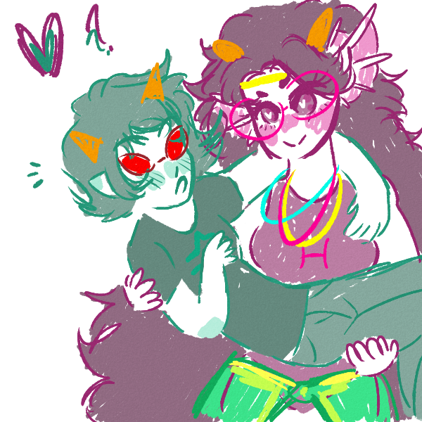 ? blush carrying dongoverload feferi_peixes heart limited_palette maritime_law redrom shipping terezi_pyrope