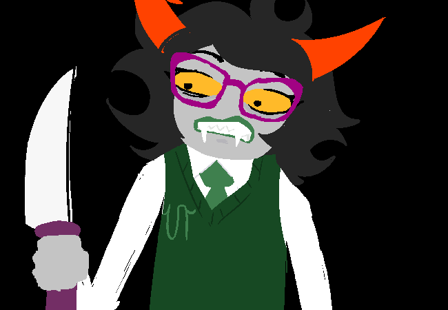 2024 fullres hiveswap image_manipulation jaggy_lines knife lynera_skalbi mysterioushistorian solo starter_outfit