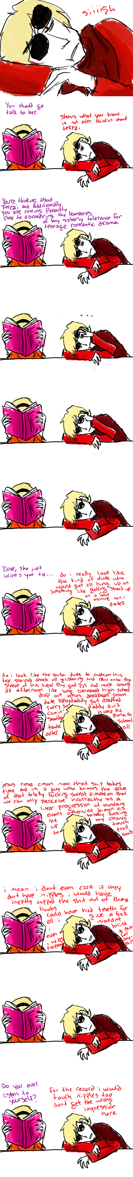 book cephiedvariable comic coolkids dave_strider godtier knight redrom rose_lalonde seer shipping siblings:daverose