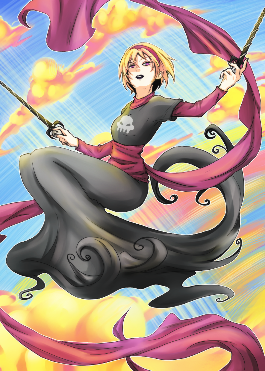 black_squiddle_dress clouds cluster-n rose_lalonde solo thorns_of_oglogoth