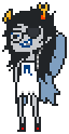 2012 artificial_limb eyepatch fairy_dress feastings fullres pixel solo transparent vriska_serket walksprite
