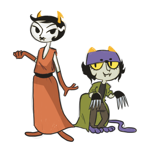 action_claws artist_needed crossover kanaya's_red_dress kanaya_maryam my_life_as_a_teenage_robot nepeta_leijon pastiche source_needed sourcing_attempted transparent