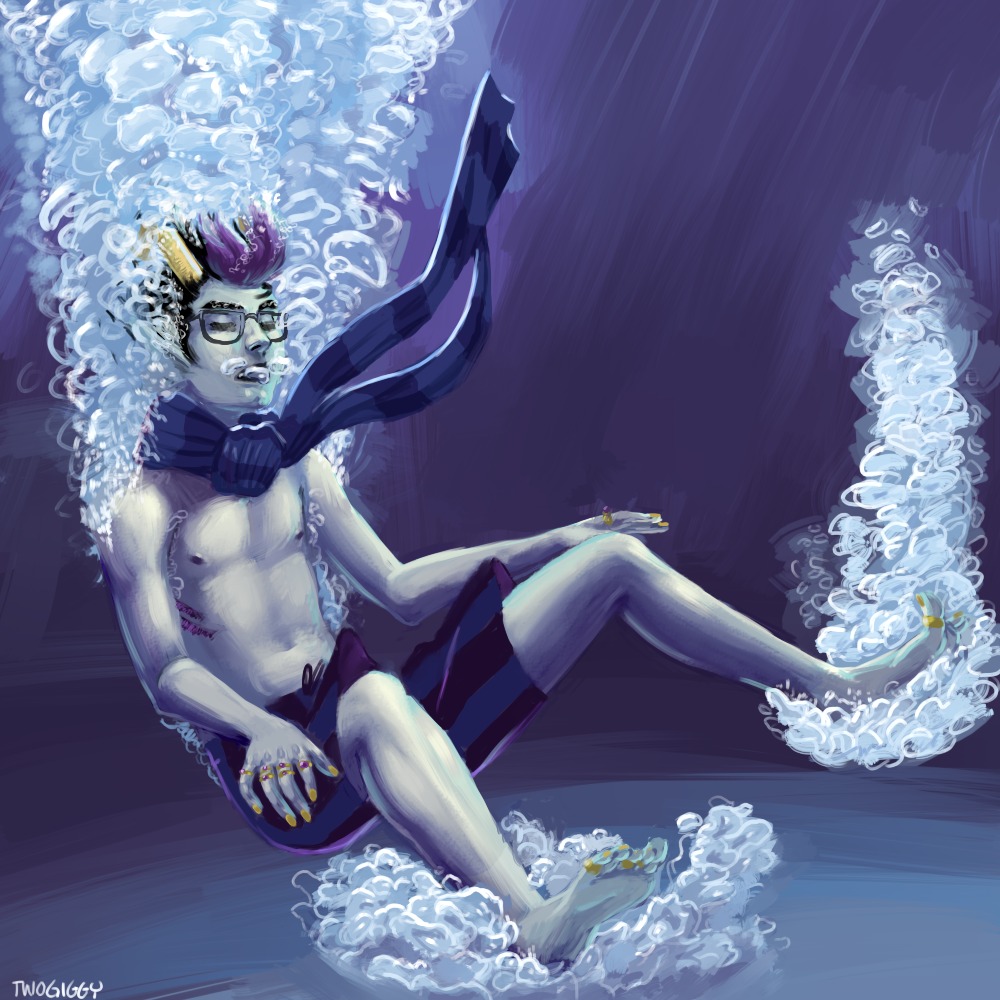 eridan_ampora solo swimsuit twogiggy underwater