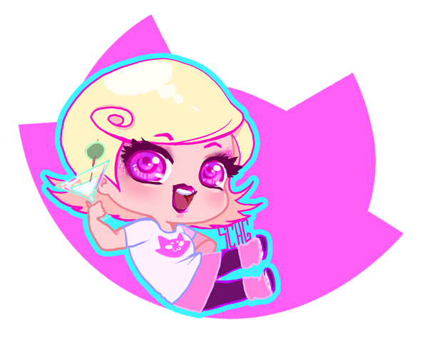 arcstuck chibi cocktail_glass kid_symbol roxy_lalonde solo starter_outfit