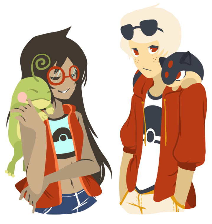 crossover dave_strider freckles jade_harley nintendo pok&eacute;mon ray request