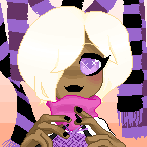 animated codpiecequeen headshot knitting_needles pixel rose_lalonde solo