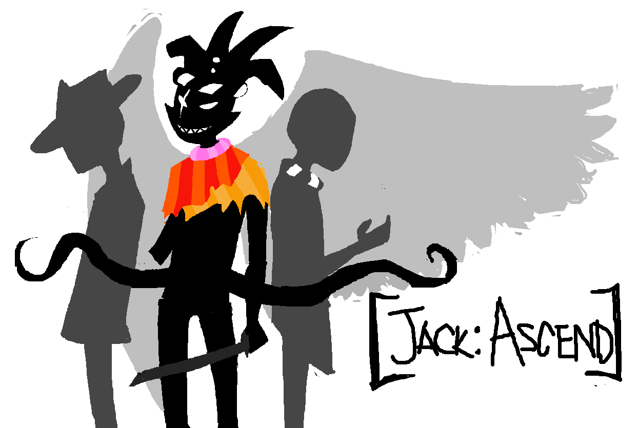archagent arijandro jack_noir jackspers_noirlecrow multiple_personas regisword silhouette spades_slick text