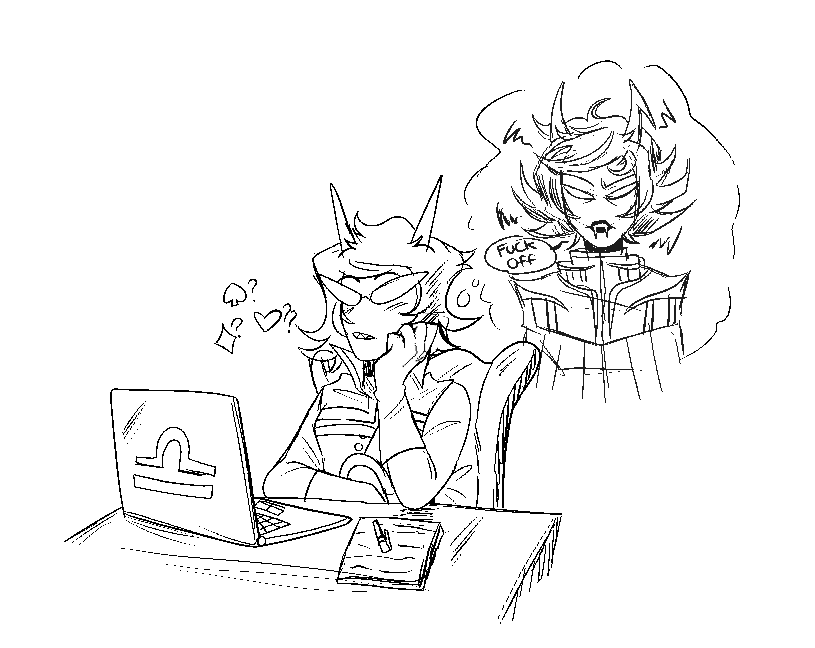 2022 ancestors blackrom computer diamond fullres grayscale heart immaculate_perception jaggy_lines lineart neophyte_redglare palerom redrom shipping spade starter_outfit text the_dolorosa thought_balloon voidlace word_balloon