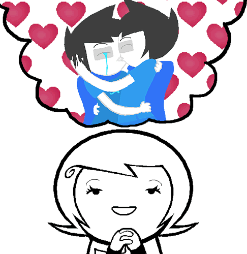 animated breathalyzer crying godtier heart heir image_manipulation jadeslick john_egbert kiss make_out_with_yourself_to_be multiple_personas prank_war redrom roxy_lalonde selfcest sexy_science_lady_suit shipping you_could_never