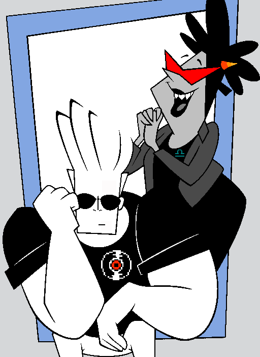 1s_th1s_you crossover dave_strider deleted_source image_manipulation johnny_bravo terezi_pyrope