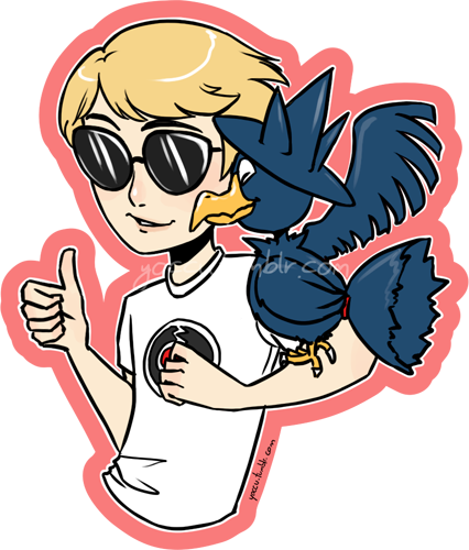 crossover dave_strider nintendo pok&eacute;mon solo starter_outfit thumbs_up yoccu