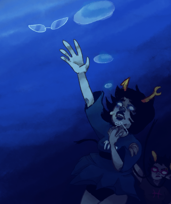 aranea_serket crying dancestors doodletier dream_ghost meenah_peixes underwater