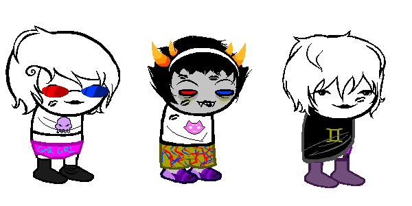 clothingswap glasses_added glassesswap hacker_buddies lalondecest lipstick_stains lovelylilkitten multishipping no_glasses pollination rose_lalonde roxy_lalonde shipping sleepystuck sollux_captor sprite_mode wizardship