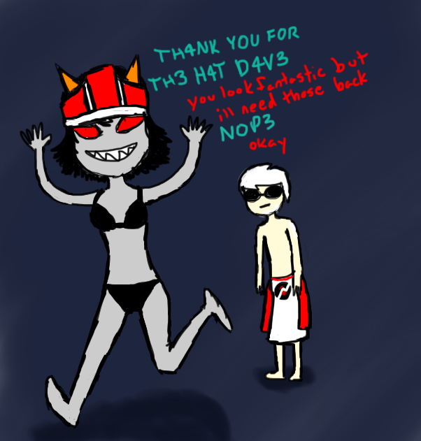 coolkids dave_strider hat red_baseball_tee redrom shipping terezi_pyrope thisisyourgogspeaking undergarments