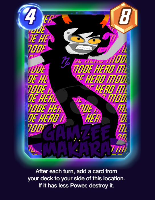 card crossover gamzee_makara marvel marvel_snap native_source sober_gamzee solo starter_outfit text