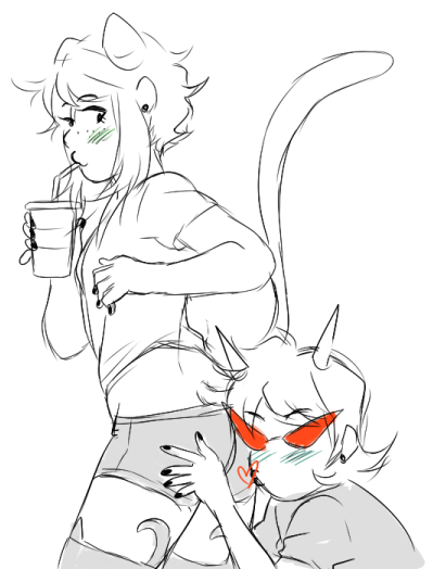 blush casual deleted_source gummypeen heart nepeta_leijon redrom request scratch_and_sniff shipping sketch terezi_pyrope