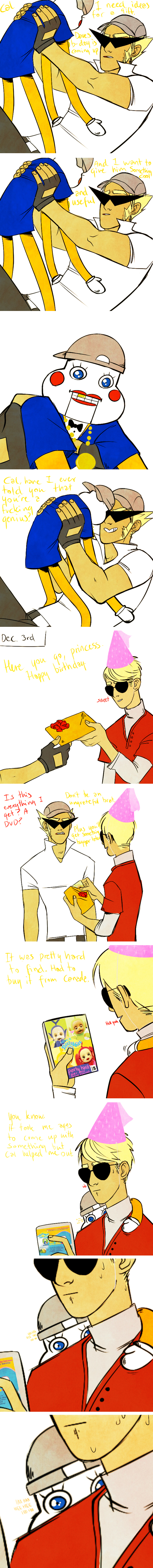 bro comic crossover dave_strider lil_cal teletubbies thelucky21