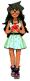 animated casual fashion flowers jade_harley ket pixel request solo transparent