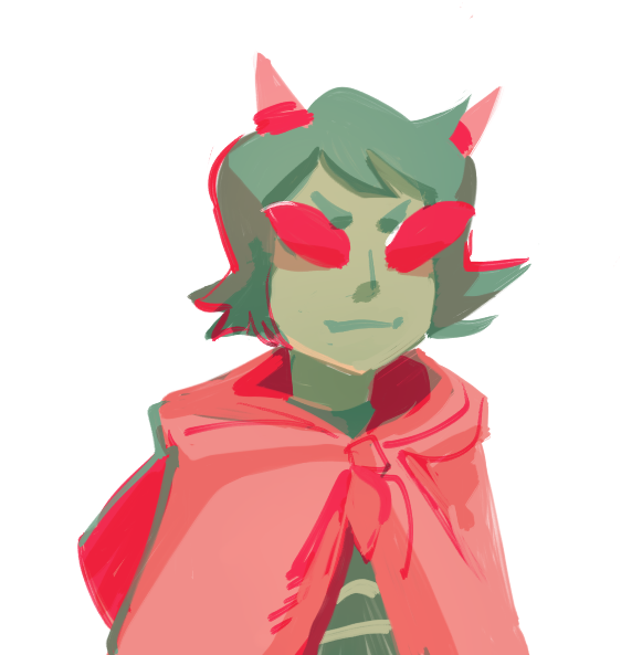 dragon_cape headshot limited_palette paperseverywhere request solo terezi_pyrope